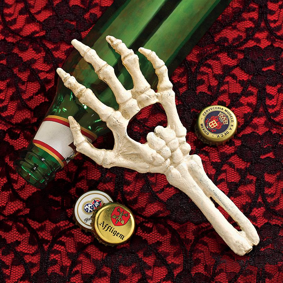 The Skeleton Hand of Destiny Cast Iron Bottle Opener