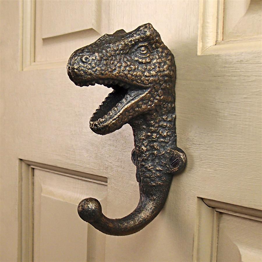 Tyrannosaurus Rex Decorative Dinosaur Foundry Cast Iron Wall Hook