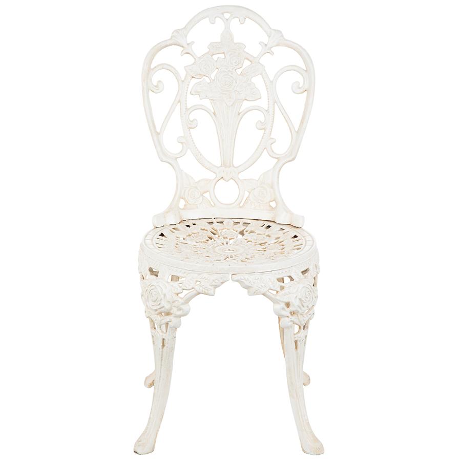 Villa Ravello Rose Garden Cast Iron Bistro Chair: Each