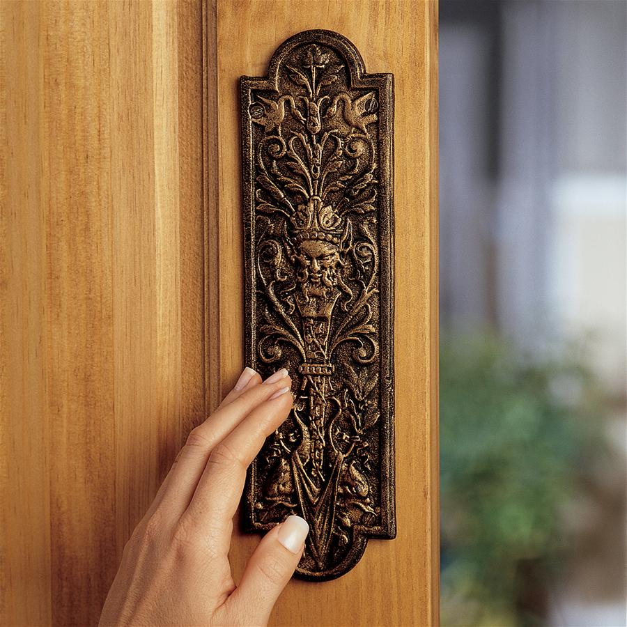 Greenman Iron Door Plate