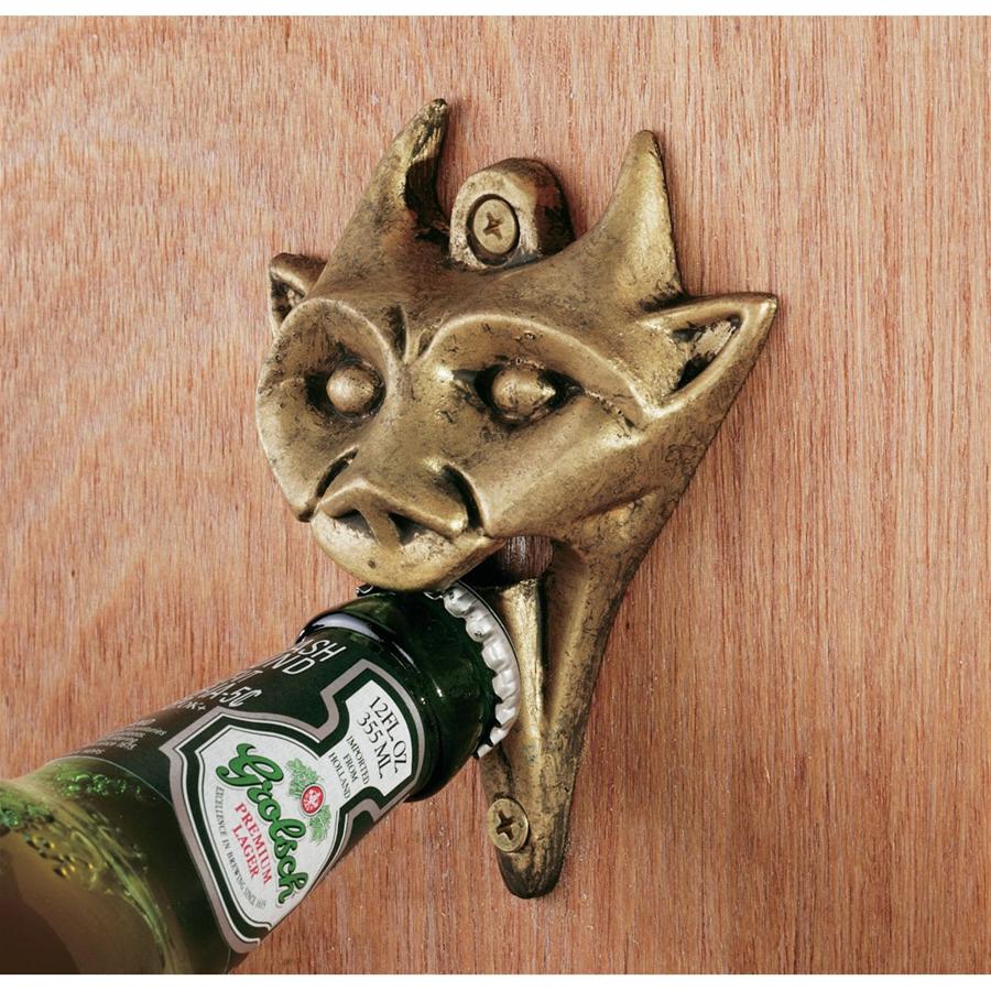 Gothic Gargoyle Demon Cast Iron Bottle Opener: Each