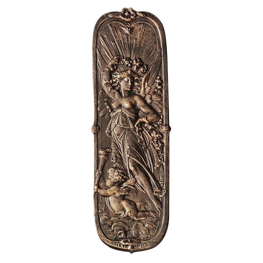 Goddess of Day Victorian Replica Iron Door Plaque