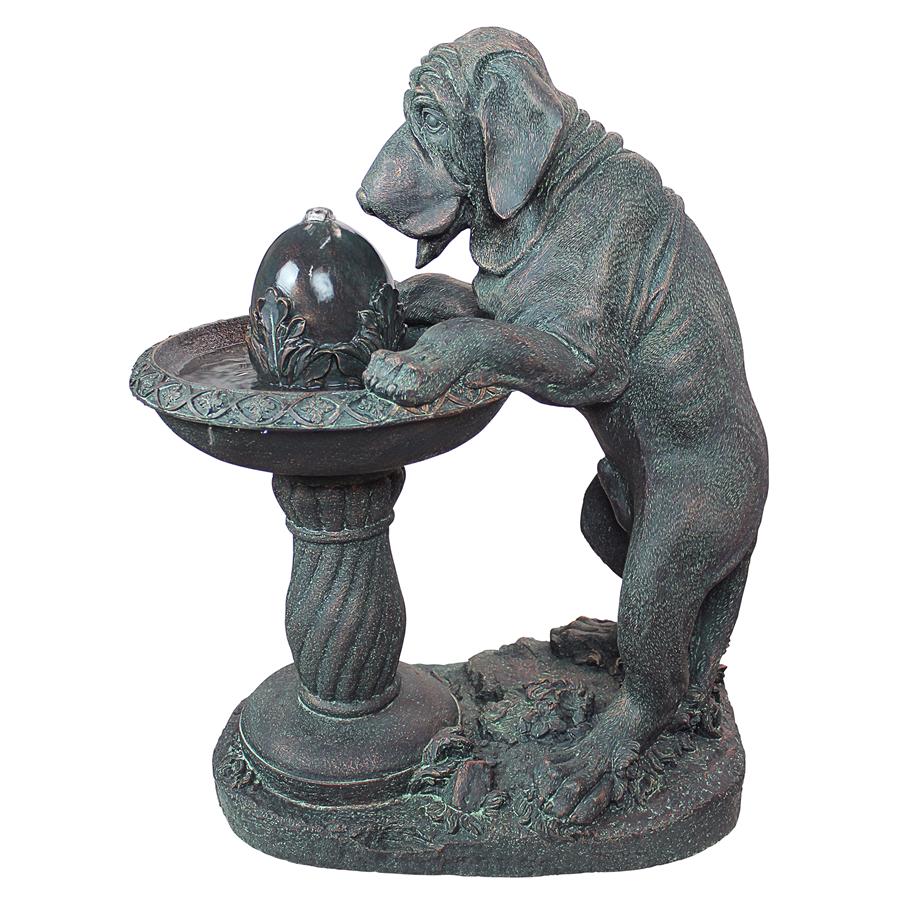 Dog's Refreshing Drink Sculptural Fountain