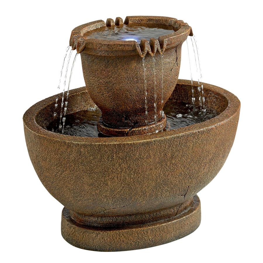 Richardson Oval Urns Cascading Garden Fountain: Grande