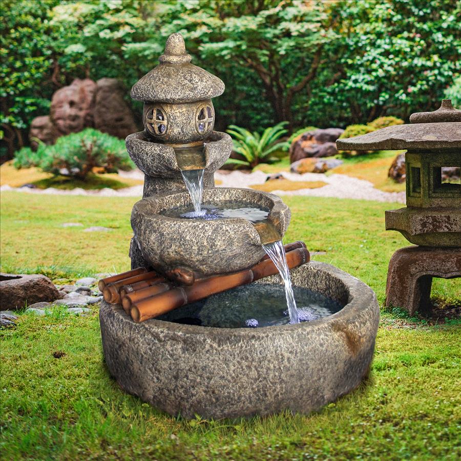 Tranquil Springs Pagoda Garden Fountain
