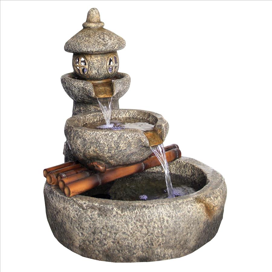 Tranquil Springs Pagoda Garden Fountain