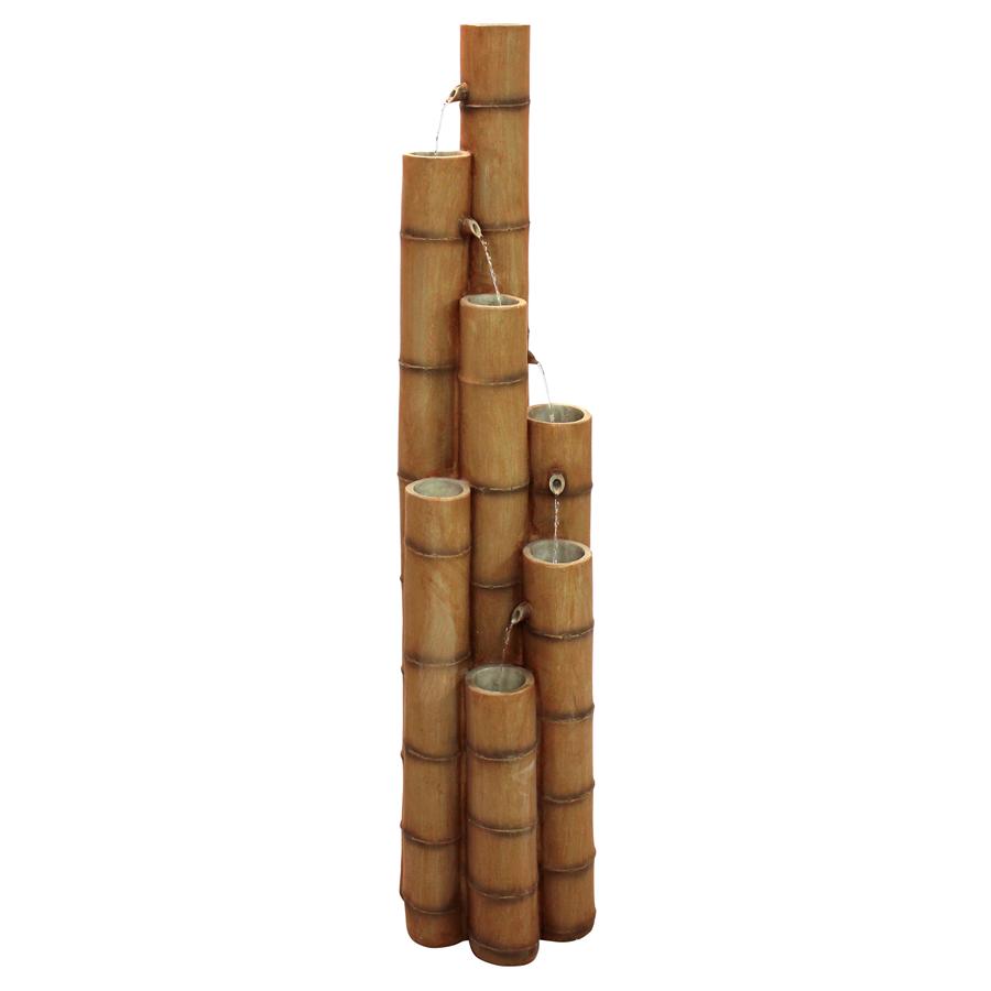 Cascading Bamboo Sculptural Fountain