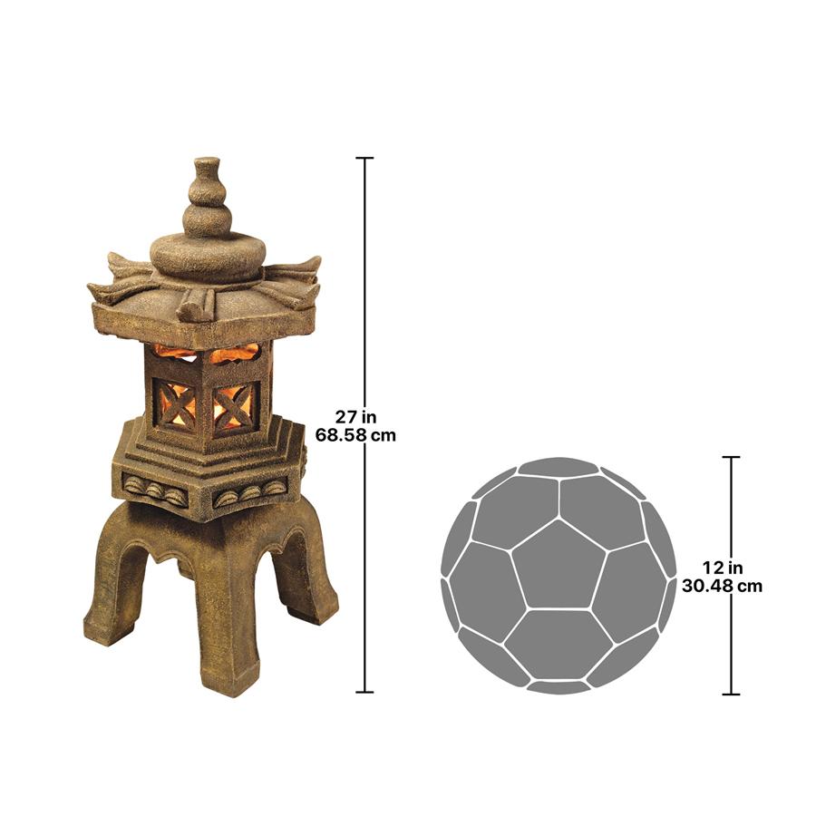 Sacred Pagoda Lantern Illuminated Statue: Each