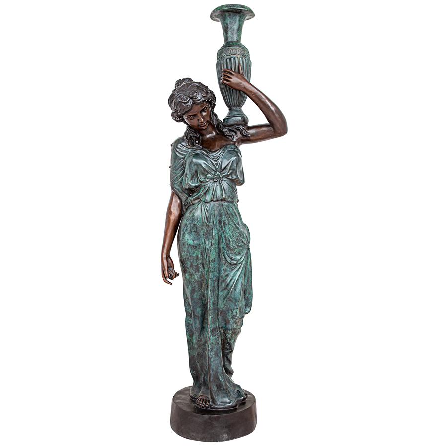 Dione the Divine Water Goddess Cast Bronze Garden Statue