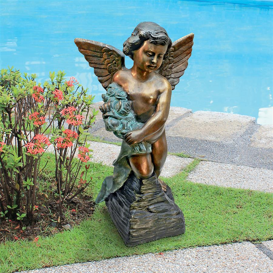 Memorial Angel Cast Bronze Garden Statue