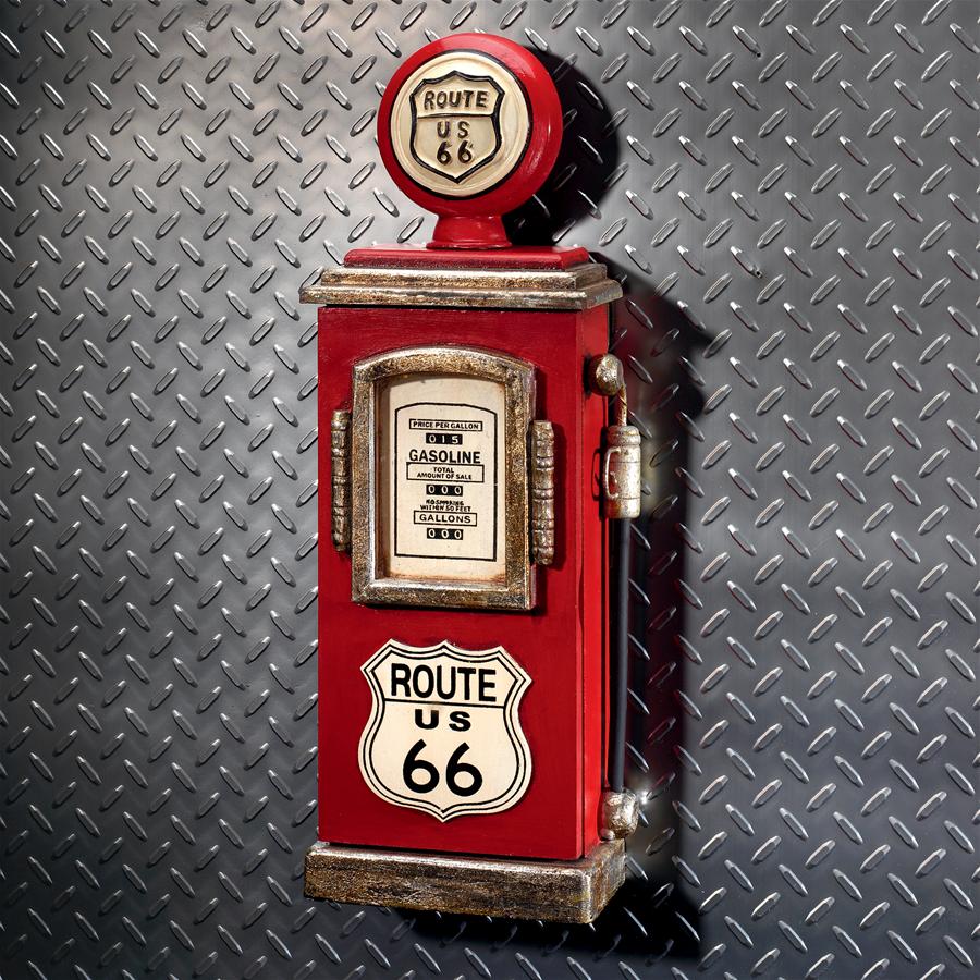 Route 66 Gas Pump Big Boy Toy Key Cabinet