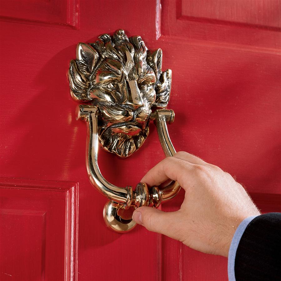 10 Downing Street Lion Authentic Brass Door Knocker