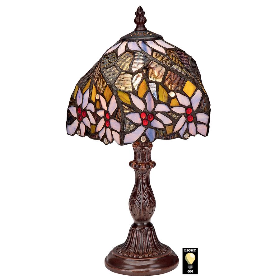 American Dogwood Tiffany-Style Stained Glass Lamp