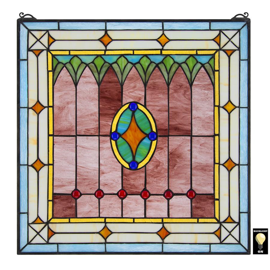 Craftsman Tiffany-Style Stained Glass Window