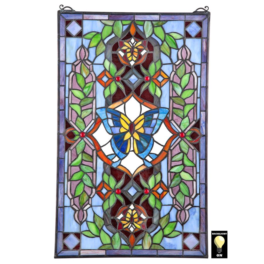 Butterfly Utopia Tiffany-Style Stained Glass Window