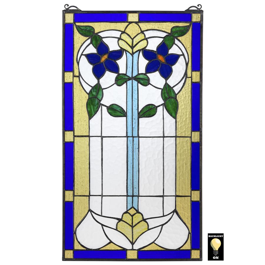 Primrose Art Nouveau Tiffany-Style Stained Glass Window