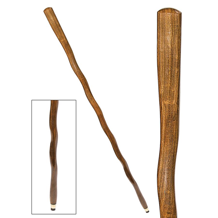 The Rolling Road Solid Hardwood Walking Stick