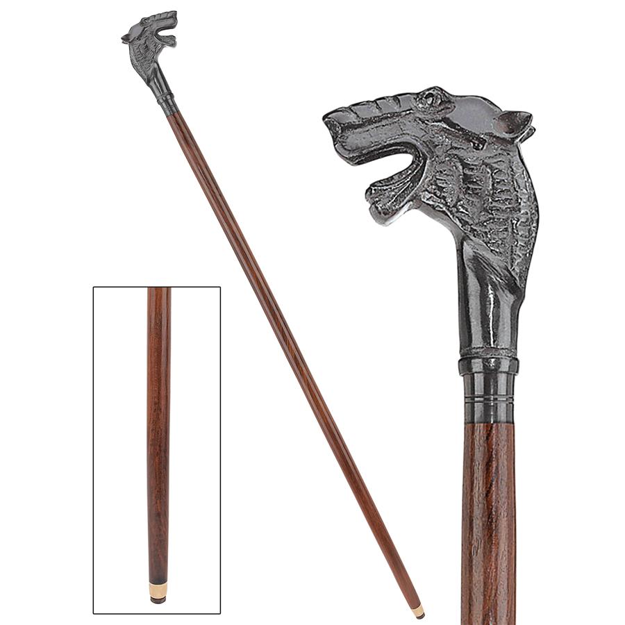 Hound of the Baskervilles Solid Hardwood Walking Stick