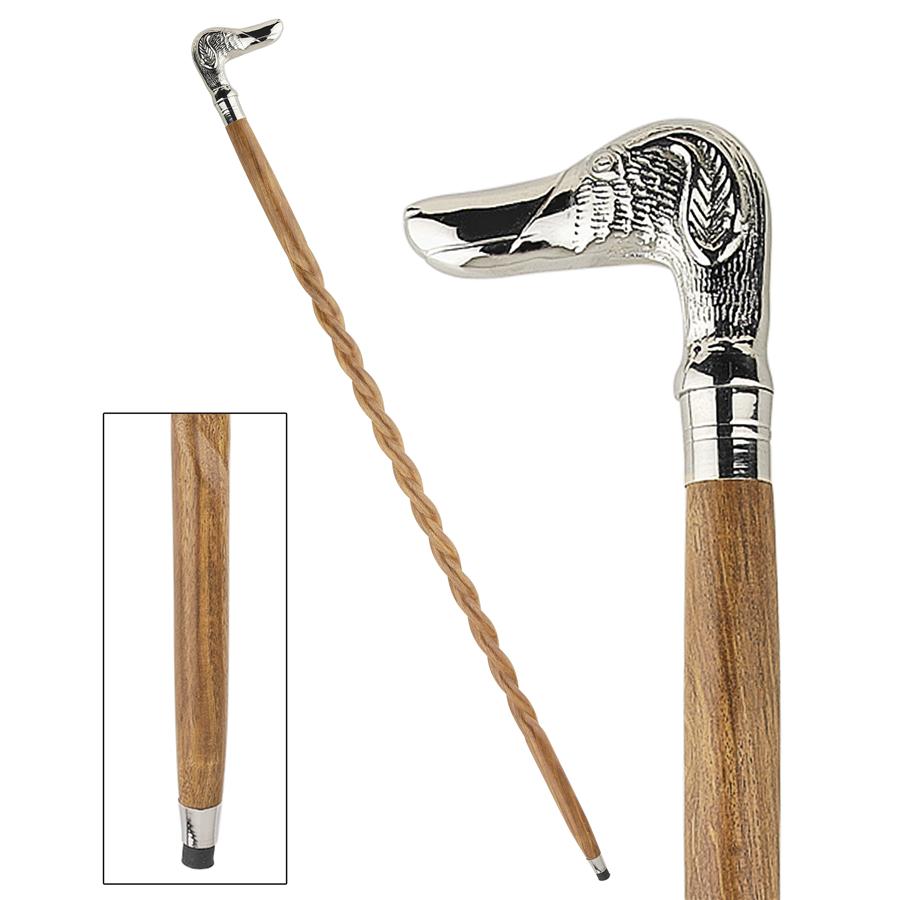 Empress Collection: Dog, Man's Best Friend Solid Hardwood Walking Stick