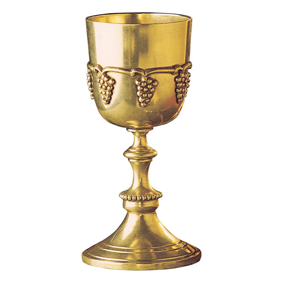 Grape Harvest Solid Brass Goblet