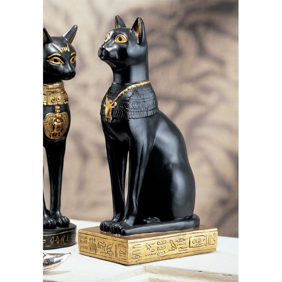 Egyptian Cat Goddess Bastet Statue: Bastet without Earrings