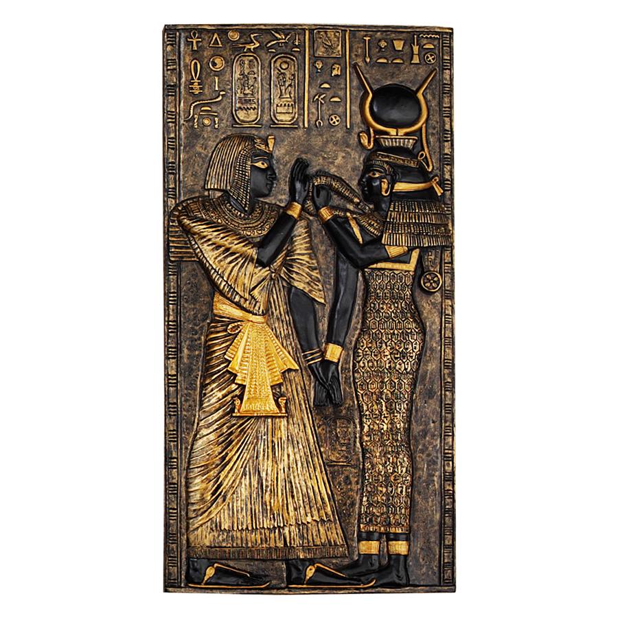 Egyptian Temple Stele Wall Plaque: Isis