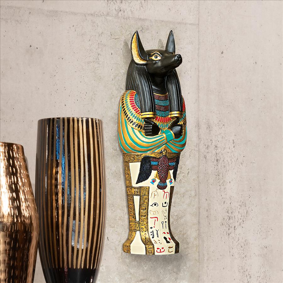 Anubis, Icon of Ancient Egypt Sarcophagus Wall Sculpture