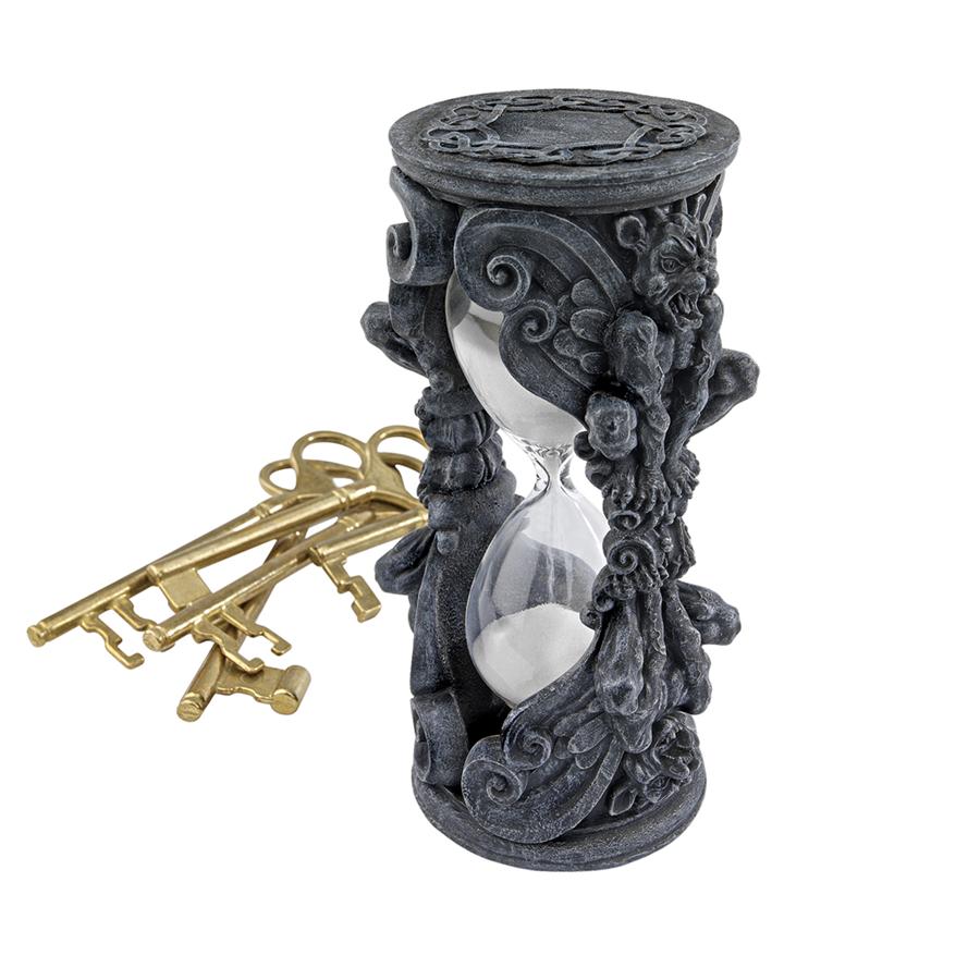 Gothic Grains of Time Gargoyle Sand Timer Hourglass Statue
