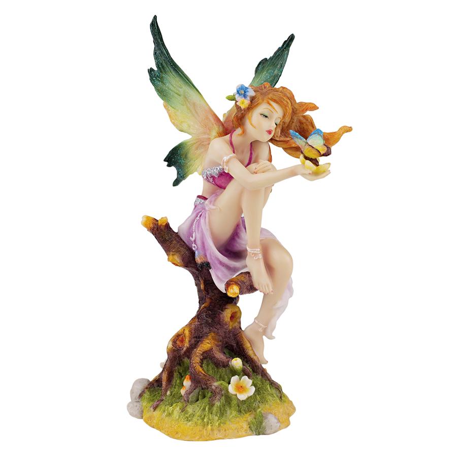 Kiss of the Butterfly Fairy Statue