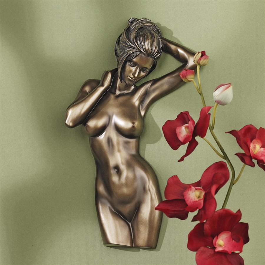 La Donna: Nude Female Torso Wall Sculpture