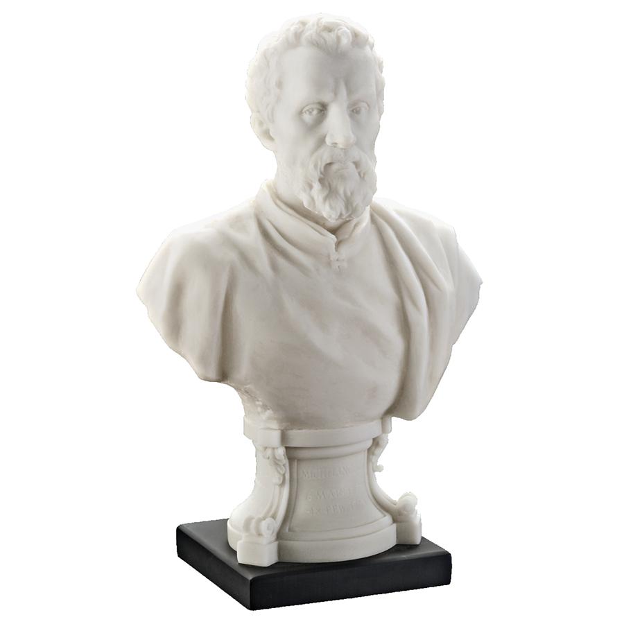 Michelangelo Renaissance Master Bonded Marble Resin Statue