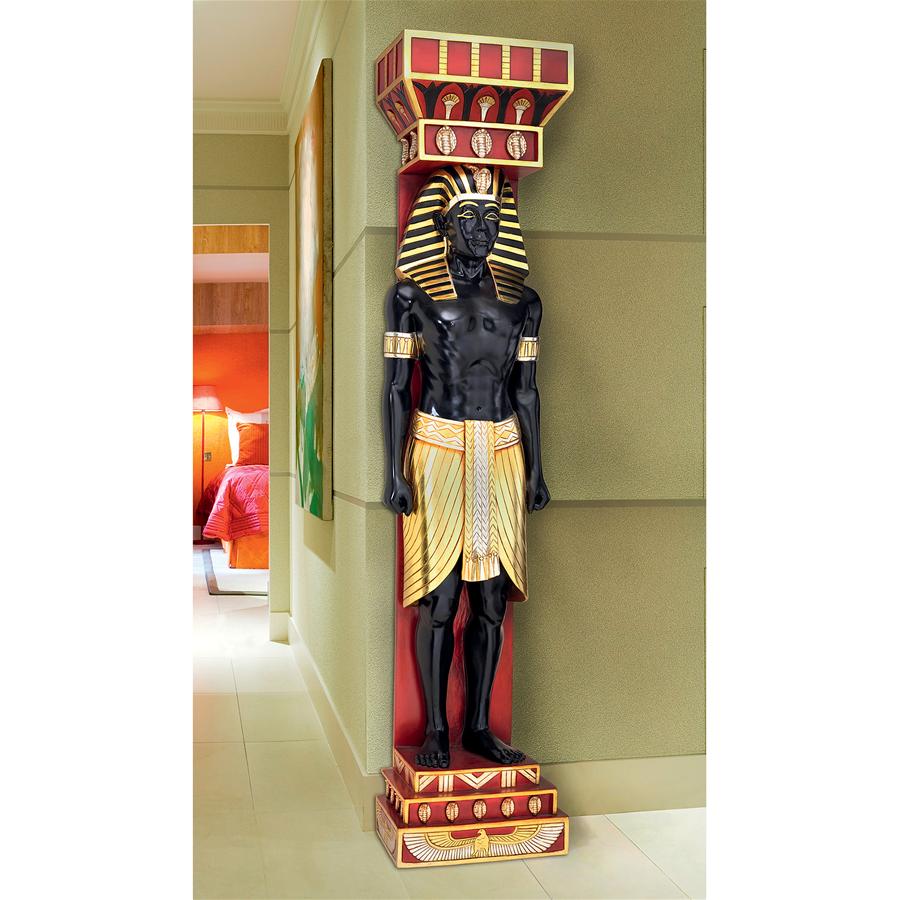 Egyptian Scribe Telemon Wall Sculpture