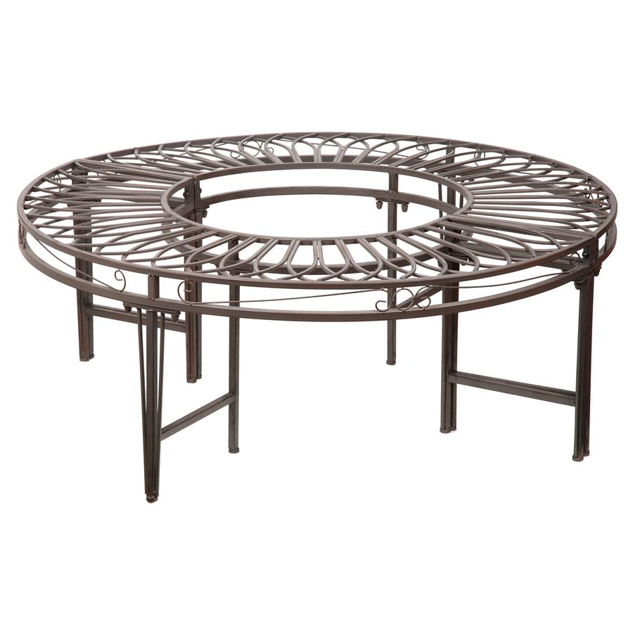 Gothic Roundabout Steel Garden Bench