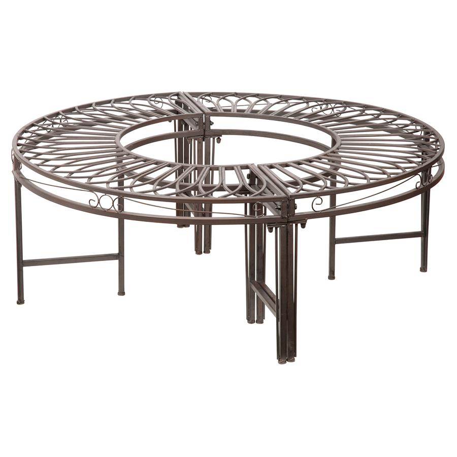 Gothic Roundabout Steel Garden Bench