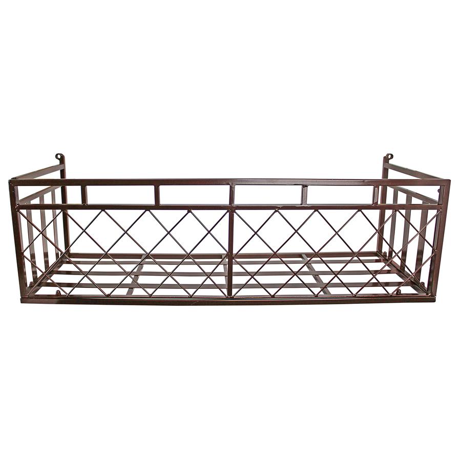 European-Style Metal Window Planter Box