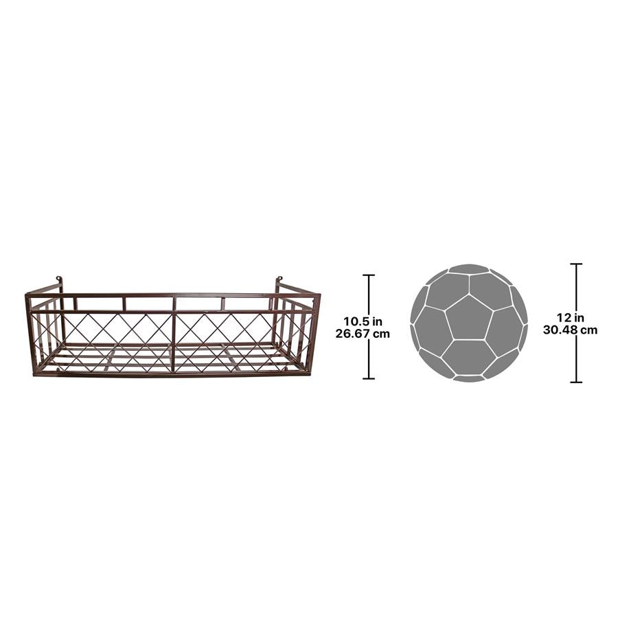 European-Style Metal Window Planter Box